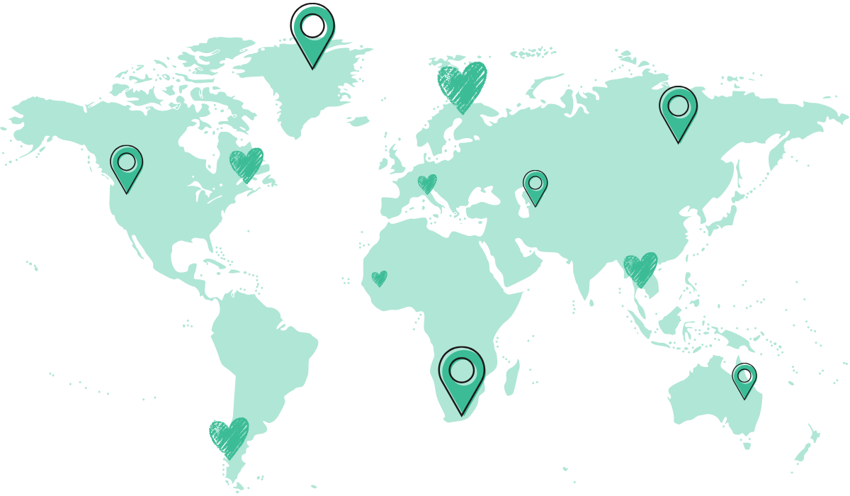 Au pair community world map